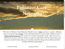 Tablet Screenshot of palliativecarenebraska.com
